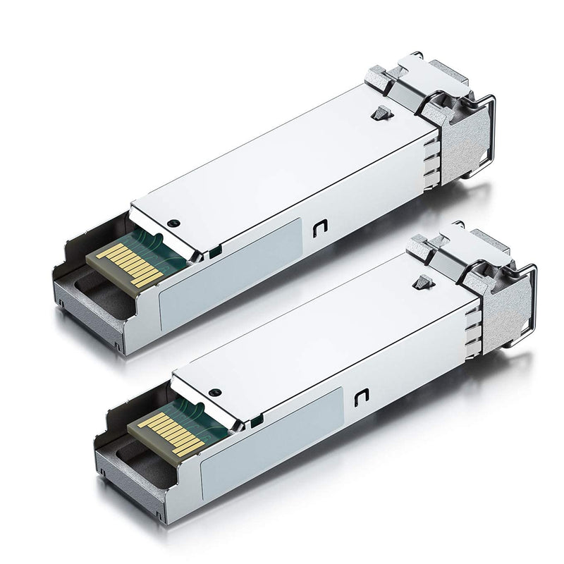 H!Fiber 1.25G SFP Bidi Transceiver, 1000Base-BIDI 11490nm/1310nm SMF, a Pair of Single Mode SFP Module, up to 20 km, for Cisco, Ubiquiti UniFi, Mikrotik, D-Link, Supermicro, Netgear and More 1000Base-BIDI: 20km x2