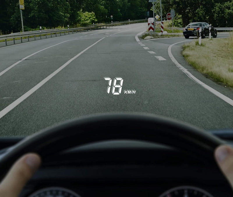 [AUSTRALIA] - 3.5" Car HUD Head Up Display with OBD2/EUOBD Interface Plug & Play Vehicle Speed KM/h MPH, OverSpeed Warning, Water Temperature, Battery Voltage, Mileage Measurement 