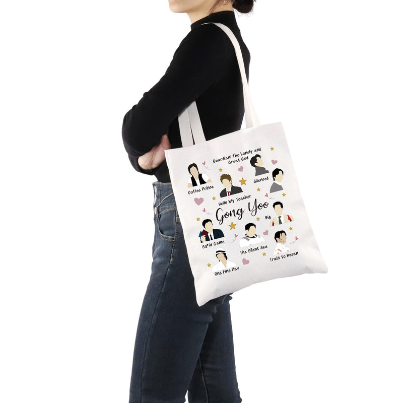 G2TUP Actor Inspired Gift Gong Y Tote Bag Korean Drama Lover Handbag South Korean Culture Gift Gong Y Tb