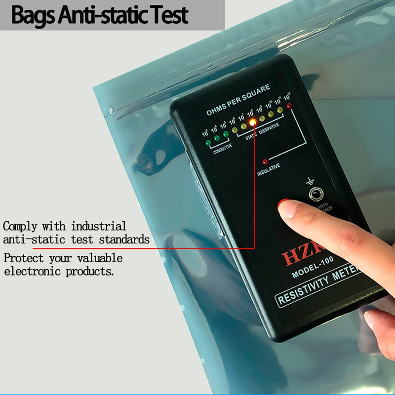 Anti Static Bags, 25pcs Large Resealable ESD Bags 7.87x11.8in with Labels for GPU Hard Drive SSD HDD and Electronic Device 25pcs 7.87x11.8in/20x30cm