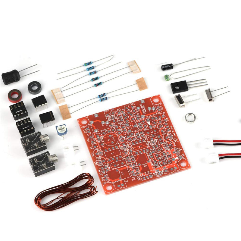 [AUSTRALIA] - ASHATA CW Transceiver Kit, CW QRP Ham Amateur Shortwave Radio Transceiver Including Unsoldered Circuit Board Scattered Components Kit Circuit Diagram 