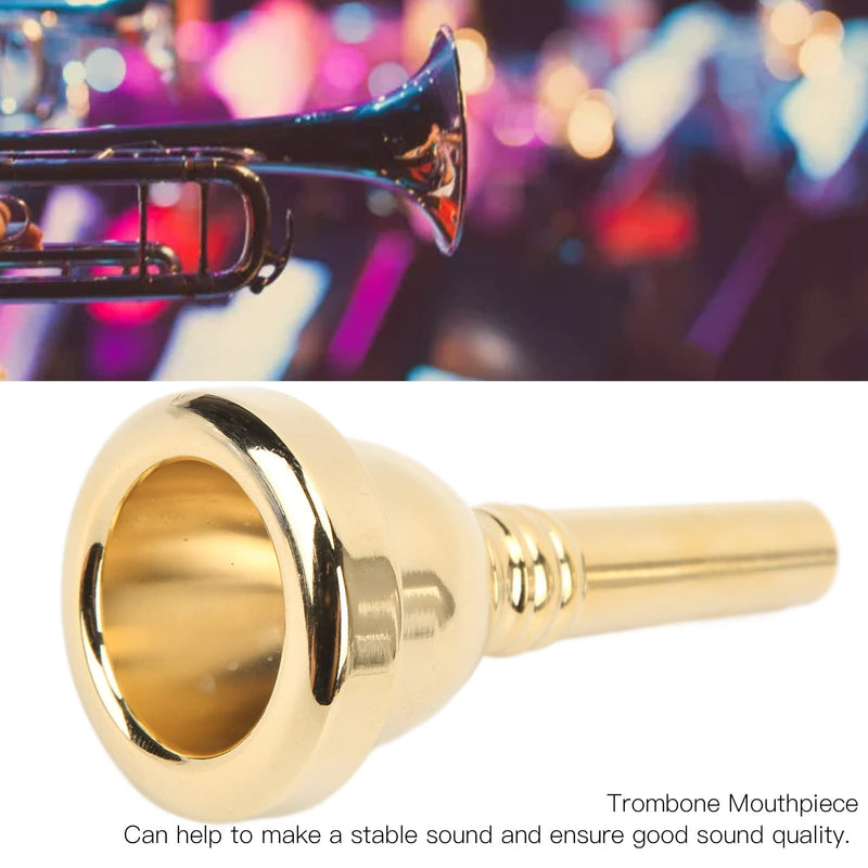 [AUSTRALIA] - Professional Alto Trombone Mouthpiece, Gold Plated Copper Mouthpiece for Clear Sound, Durable Design for Beginners and Musicians, Ideal Gift for Trombone Players 