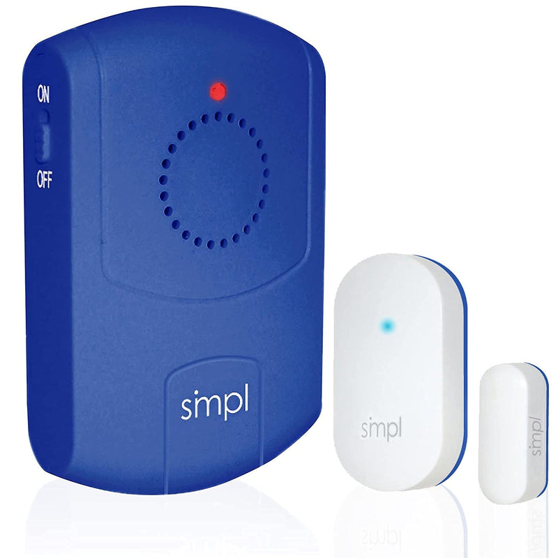 SMPL Alerts Wireless & Wearable Alerts Pager, Elderly Assistance, Caregiver Paging System, Security/Motion Sensors, Senior & Kids Safety, Live Technical Support Pager + Door Sensor