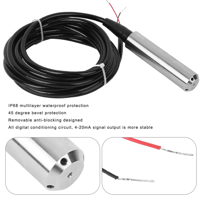 [AUSTRALIA] - YWBL-WH TL - 136 Liquid Level Transmitter Water Oil Level Sensor Detector 24VDC 420mA Signal Output (0-3m) Transmitter 0-3m 