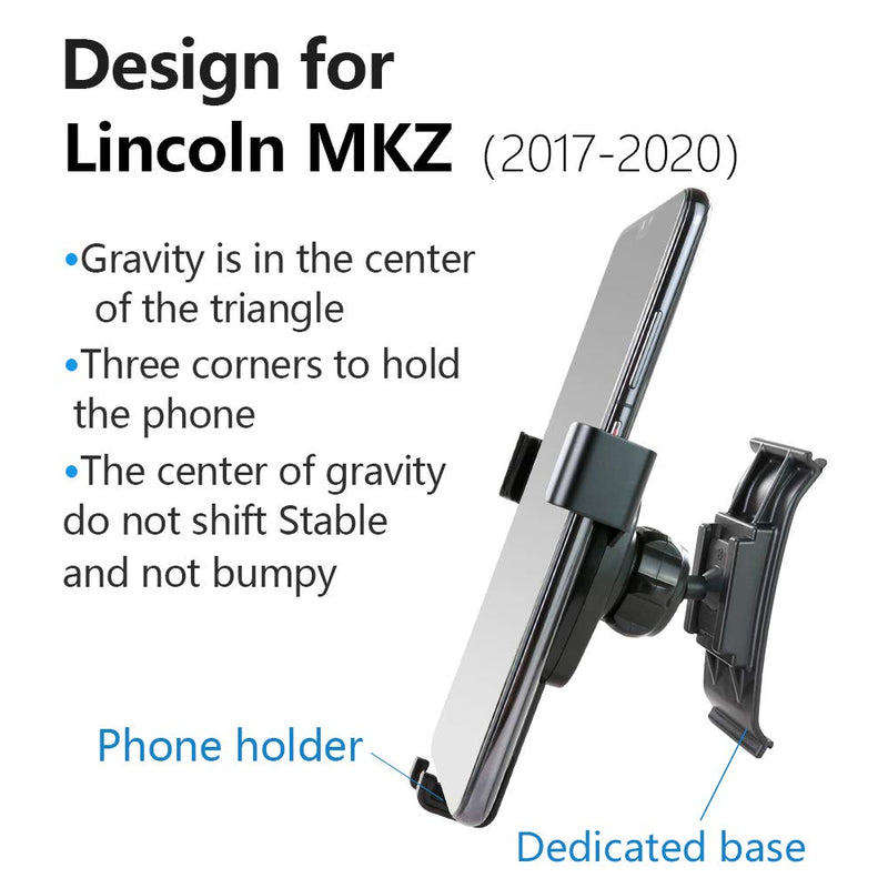 Car Phone Holder for 2017-2020 Lincoln MKZ Auto Accessories Navigation Bracket Interior Decoration Mobile Cell Phone Mount