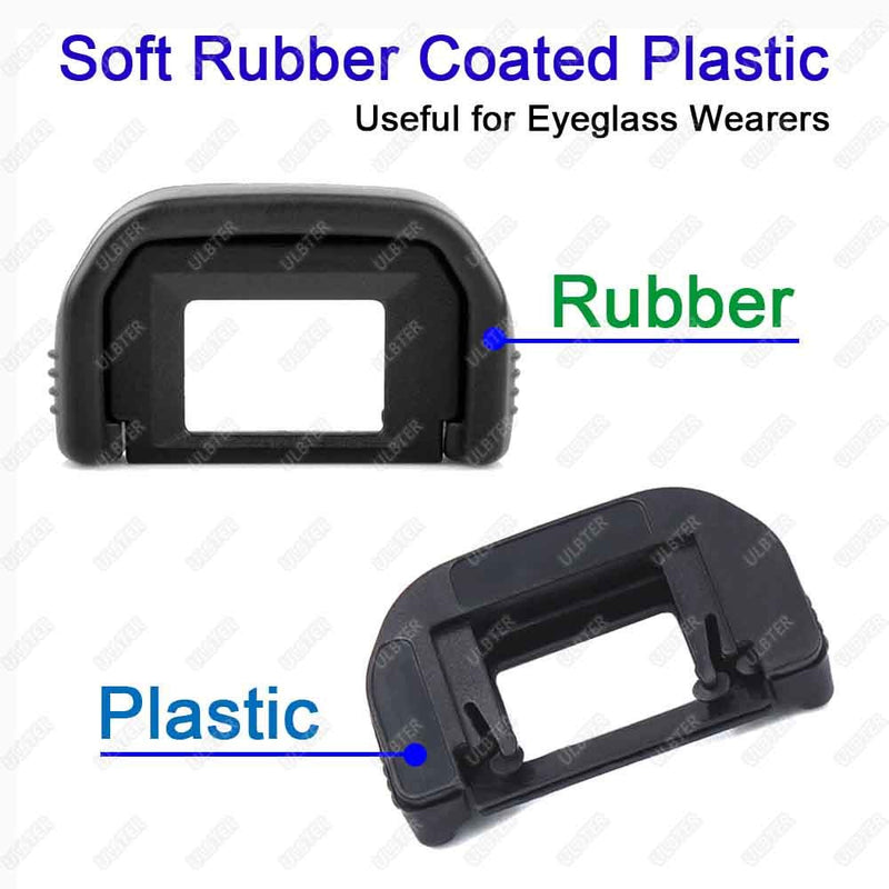 T3i T2i Eyepiece Eyecup Viewfinder Eye Cup for Canon EOS Rebel T7 T7i T6i T6s T6 T5i T5 T4i T3i T3 T2i T1i T100 XSi XTi XT SL3 SL2 SL1 Camera (2-Pack), ULBTER EF Eyecup with Hot Shoe Cover (EF) Replacement for EF eyecup