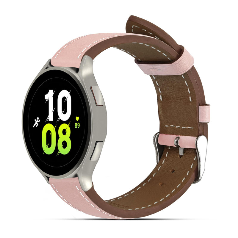 22mm Premium Italy Leather Watch Bands Compatible with Samsung Watch 3 45mm, Galaxy 46mm, Gear S3 Frontier, Quick Release Wear-resistant Leather Watch Straps Replacement Band for Women Men(Pack of 2)