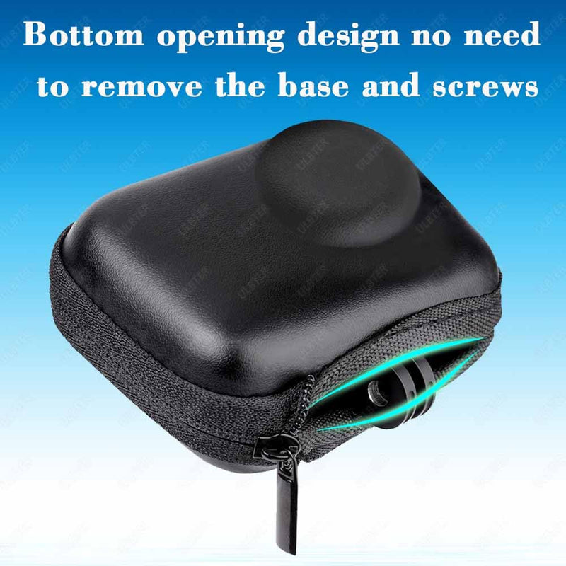[AUSTRALIA] - Mini Bag Case for DJI OSMO Action 5 Pro/Action 4 / Action 3 Camera + Rubber Lens cap Cover [1+2 Pack], Carrying Portable Storage boxes Accessory 