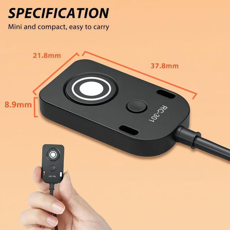 [AUSTRALIA] - for Panaso Cable RC301-L1 Remote Camera Small Shutter Release Remote Control 59 "Extended Cable Remote Wired Button GH3 GH4 GH5 GH6 S5 S5II G85 G9 GXL S1R -114(RC301-L1 GH 59in/1.5m) 