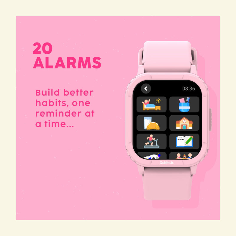 Cubitt Jr. Smartwatch Fitness Tracker, 1.75" AMOLED – Obsidian Black | For Kids and Teens with Games, Step Counter, Sleep Monitor, Heart Rate Monitor, Calculator, Activity Tracking, Waterproof