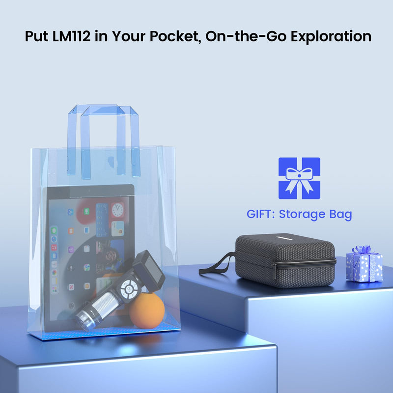[AUSTRALIA] - LM112 Microscope for Kids Adults Handheld with 2" Screen, 500X Portable Microscope Kit with Case, USB Magnifier with 8 LED Light, 5pcs Biological Slides, 32G 