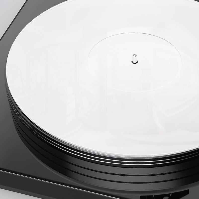 Facmogu 3mm White Acrylic Turntable Slipmat, 12In Vinyl Record Player Mats, Antistatic & Anti Vibration Record Platter Slip-Mat, Phonograph LP Record Mat, Reduce Noise & Tighter Bass Quality Slipmat
