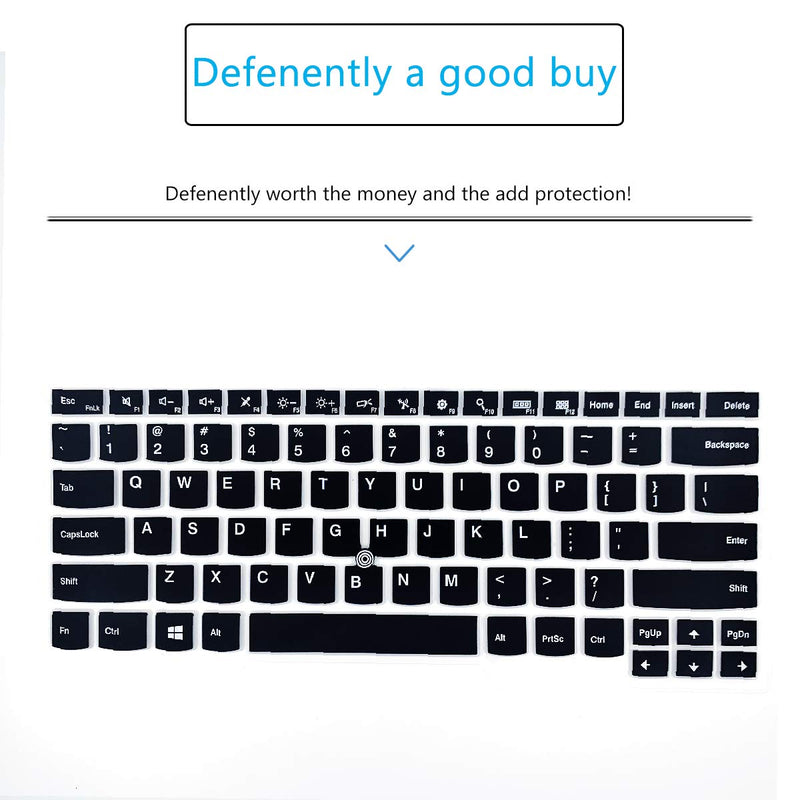 Keyboard Cover for 14" Lenovo Thinkpad T14 Gen 2 /1, Thinkpad T460(s) T470(s) T480(s) T490(s) T495(s), Thinkpad L470 L480 E480 E485 E490 E475 E470 E470c, ThinkPad P1 Gen 2 3 4, X1 Extreme Gen 1 2 3 Black
