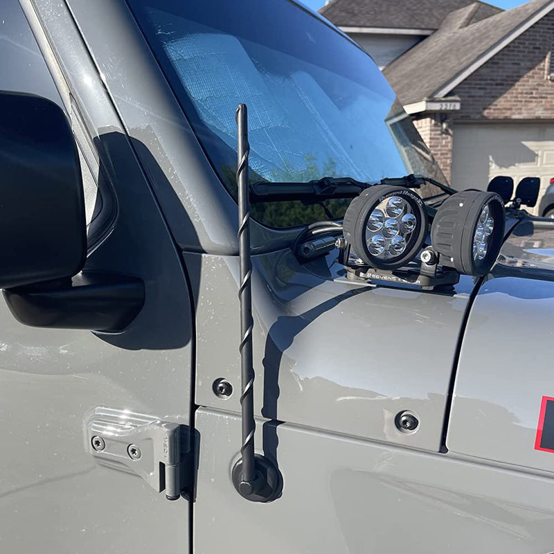 KSaAuto 16 Inch Antenna for 2007-2026 Jeep Wrangler JK JL JKU JLU Gladiator JT, Jeep Exterior Accessories, Jeep Antenna Replacement, Jeep Radio Upgrade Premium Reception 16"