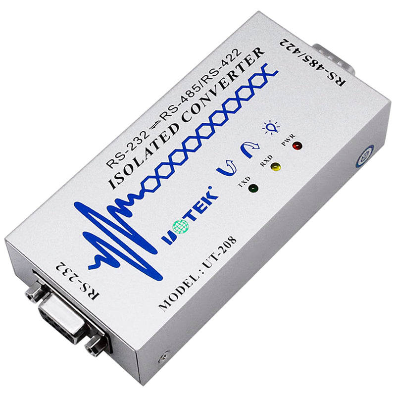 RS232 to RS485 RS422 Isolated Converter RS-232 to RS-485 RS-422 Built-in Optical Isolation Adapter Support All Operating System UT-208