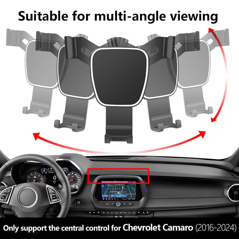 Car Phone Holder for Chevrolet Chevy Camaro 2016 2017 2018 2019 2020 2021 2022 2023 2024 Auto Accessories Navigation Bracket Interior Screen Decoration Dash Board Mobile Cell Phone Mount case