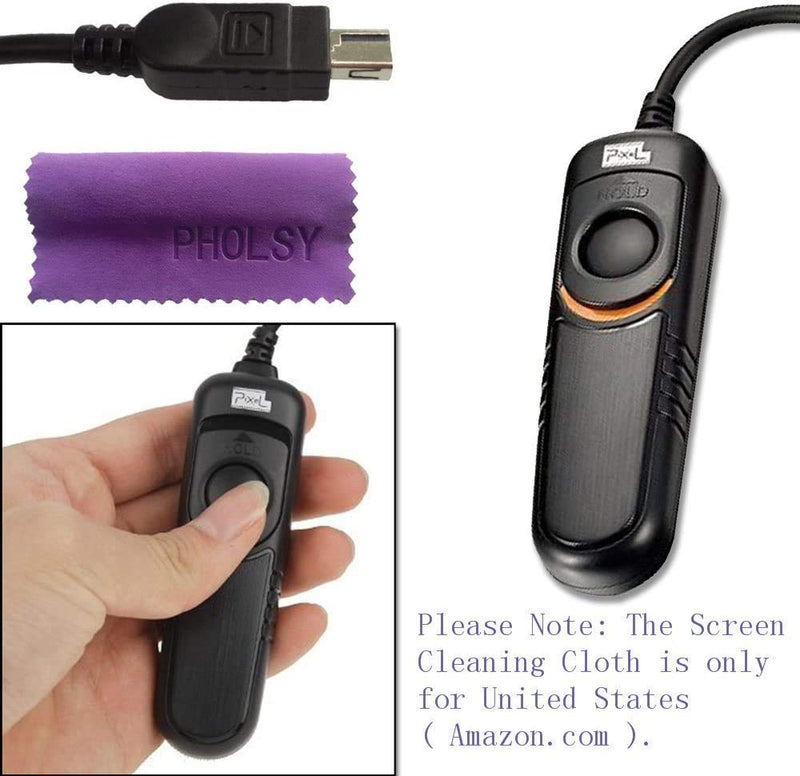 [AUSTRALIA] - Pixel Remote Commander Shutter Release Cable DC2 Compatible with Nikon Z5 Z6 Z6-II Z7 Z7-II D3200 D3300 D5000 D5100 D5200 D5300 D5600 D5500 D90 D7100 D7200 D7500 D750 D780 P7700 P7800 MC-DC2 