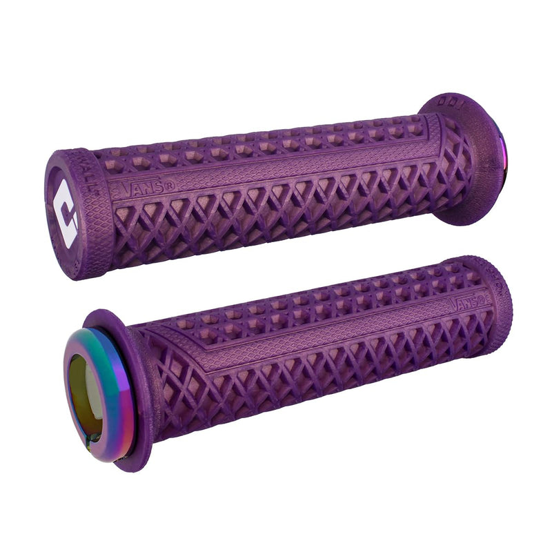 ODI Vans v2.1 Lock-On Grips - Iridescent Purple Oil Slick