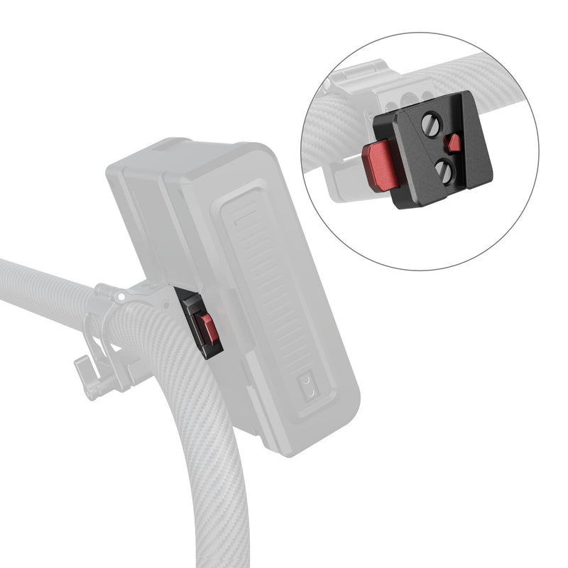 [AUSTRALIA] - SMALLRIG V-Lock Mount Plate Kit, Mini V Mount Battery Plate with 1/4"-20 Threaded Holes, Quick Release and Lightweight for V-Mount Battery, Monitors, Magic Arms 1/4"-20 Hole 