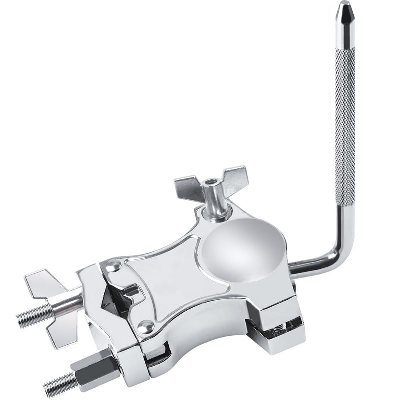 [AUSTRALIA] - L-Rod Cowbells Cymbal Clamp, Heavy-Duty Cowbell Mount Percussion Holder Extension Arm Clip, 360°Rotation Universal Mount for Cowbells, Jam Blocks & Handheld Percussion Instrument Accessories L-Rod Clamp 