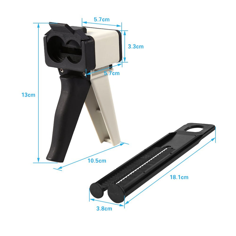 Dental Impression Mixing Dispenser, 2:1, 1:1 Impression Mixing Dispensing Gun, Silicon Dispenser Gun for 50ml Silicon