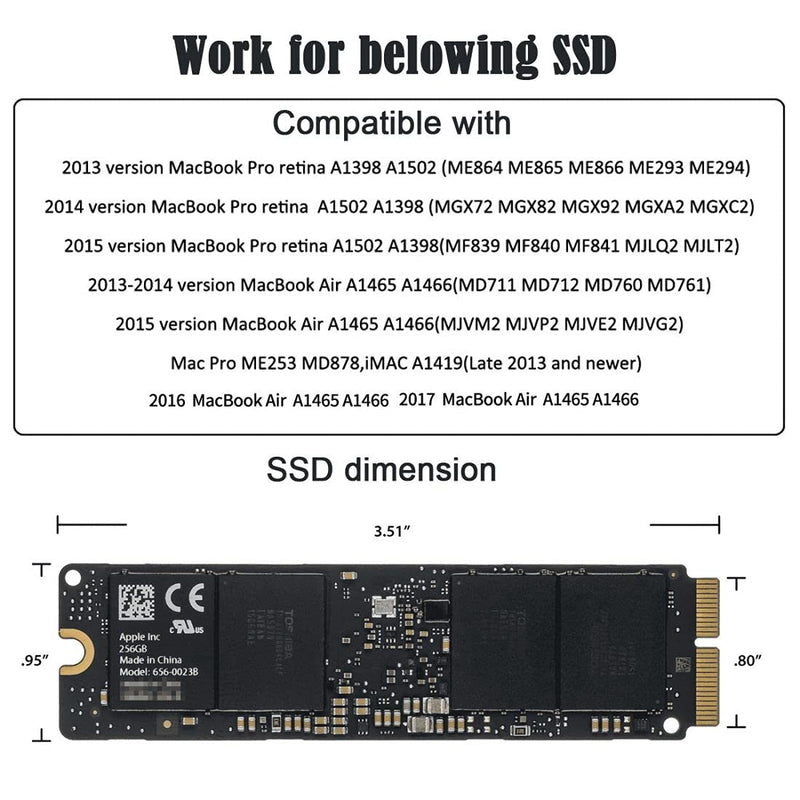 ChenYang CY PCI Express Convert Card PCI-E 1X to 12+16 Pin 2013-2017 Mac Pro Air SSD Convert Card for A1493 A1502 A1465 A1466