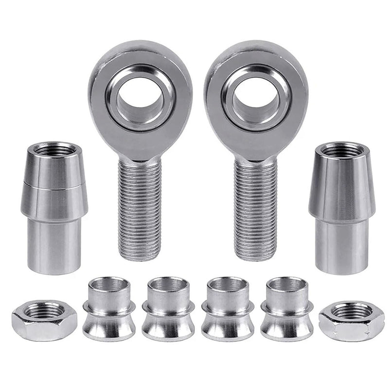 [AUSTRALIA] - Heavy Duty 3/4" Heim Joints Kit, 28,081 lbs Load Chromoly Rod End Set for Panhard Bar, Traction Bars & Steering Linkage, 3/4-16 RH/LH Thread with 1.25" OD Tube Adapters & Misalignment Spacers - 1 Set 3/4-16(RH+LH) Style D 2 
