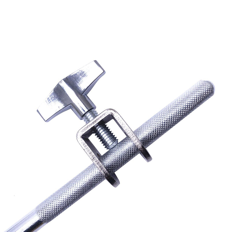 Cowbell Clamp Percussion Mounting Bracket with Z Arm Holder for Drum Set Accessory Chrome