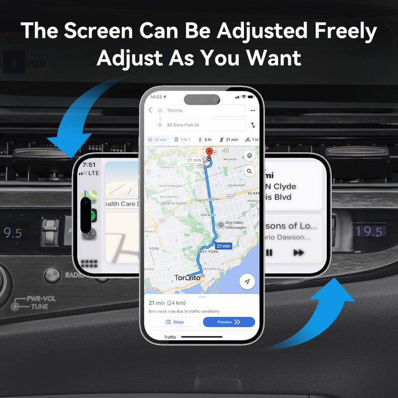 Car Phone Holder Mount Fits for Lexus ES 350 300h 250 2022-2025 for MagSafe Accessories Car Phone Holder Magnetic Phone Mount Compatible for iPhone 16/15/14/13/12/Mini Series MagSafe Case