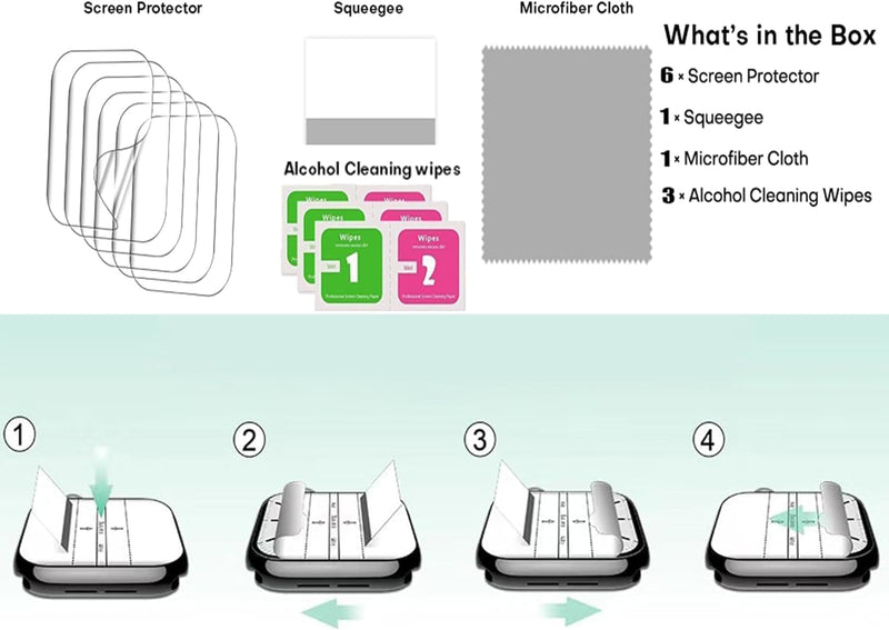 Compatible for KEEPONFIT IDB03 Fitness Tracker Screen Protector, [6 Pack] Full Coverage TPU Clear Film Compatible for KEEPONFIT IDB03 1.57" Touch Screen Fitness Tracker (6 Pack) 6 Pack