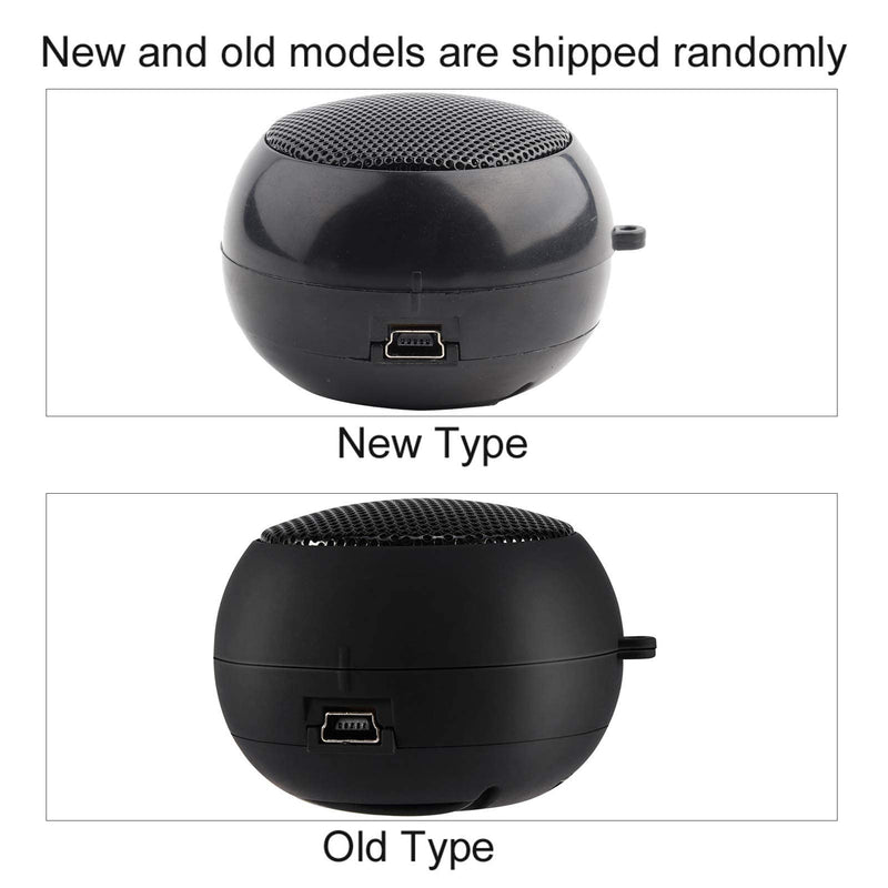 Lightweight Mini Portable Travel 3.5mm Speaker Built-in Battery for Mobile Phone MP3 PC (Black) black