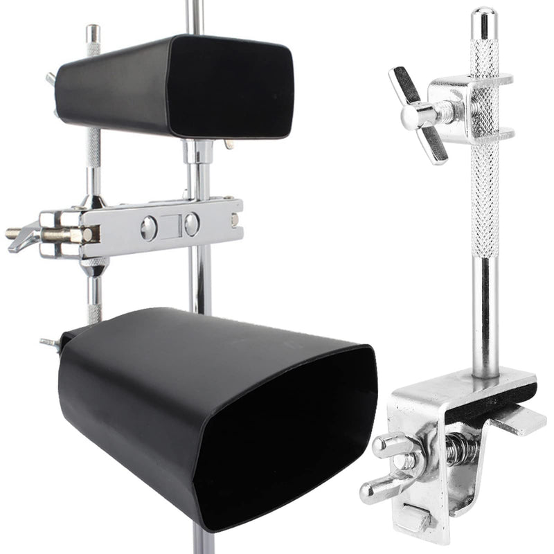 Cowbell Clamp Up or Down Adjustment, Bass Drum Hoop, WC51 Cowbell Holder, Jazz Drum Kit Hoop Clamp, Cowbell Instrument Accessories for Drummer Rattle