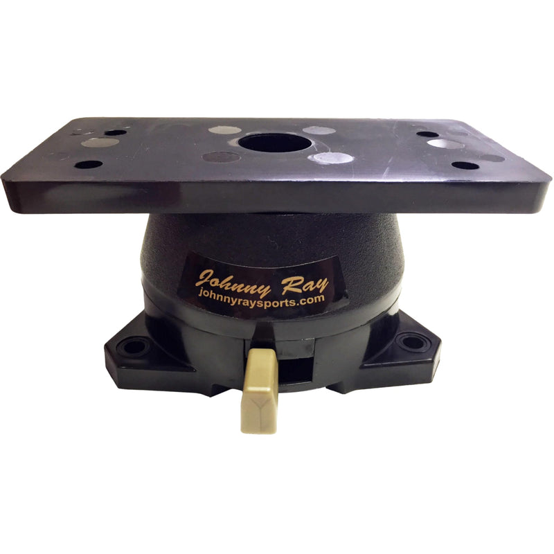 Johnny Ray JR-208 Fish Finder Mount and Depth Finder Mount | Heavy Duty Marine Electronics & Sonar Bracket for Boats, 360° Rotating Quick Release Swivel Base