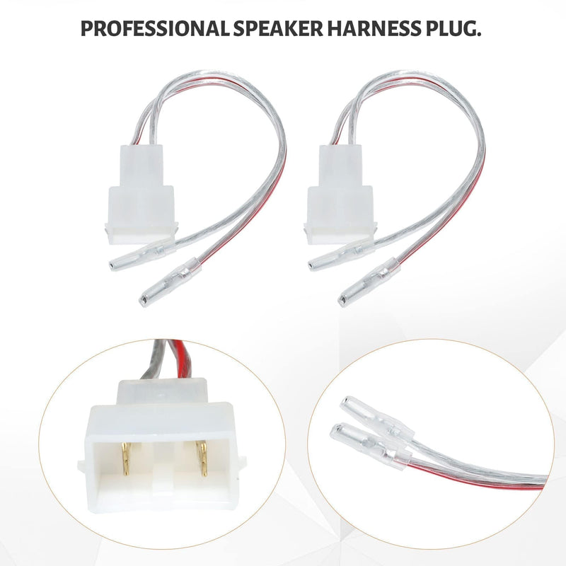 [AUSTRALIA] - Car 6.5 Inch Speaker Adapter Bracket W/Speaker Wiring Harness Kit Select for 2006-2013 Honda Civic/Accord/CR-V/Acura 2007-2013 Aftermarket Front Rear Door 6-6.75 Inch Speaker Adapter 