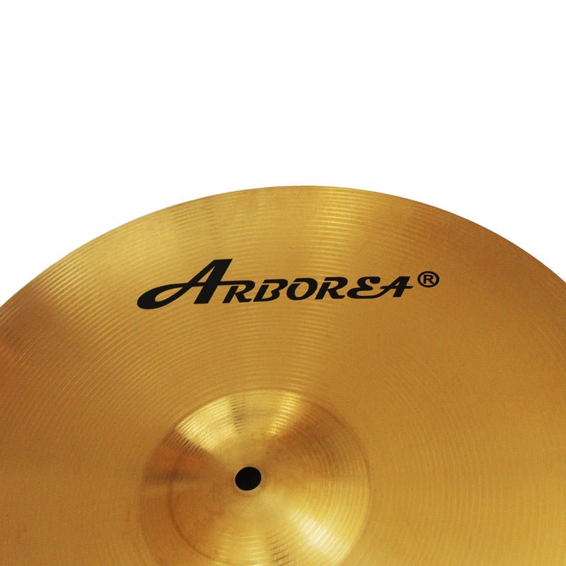 Arborea Brilliant Finish 14" Crash Cymbal Bright Sound Drum Practice Cymbal for Drum Set 14"Crash