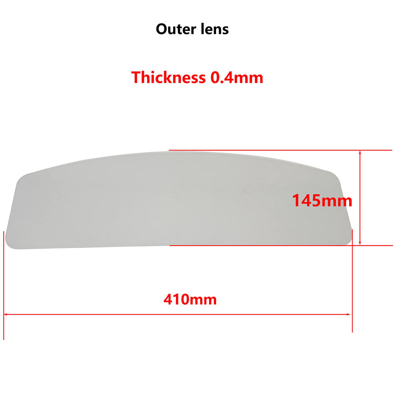 SHUNJIE Sandblaster Helmet Safe Air Feed Sandblast Helmet with Shoulder Protective Sand Blast Hood Protector for Sandblasting Equipped (Inner Lens) Inner Lens