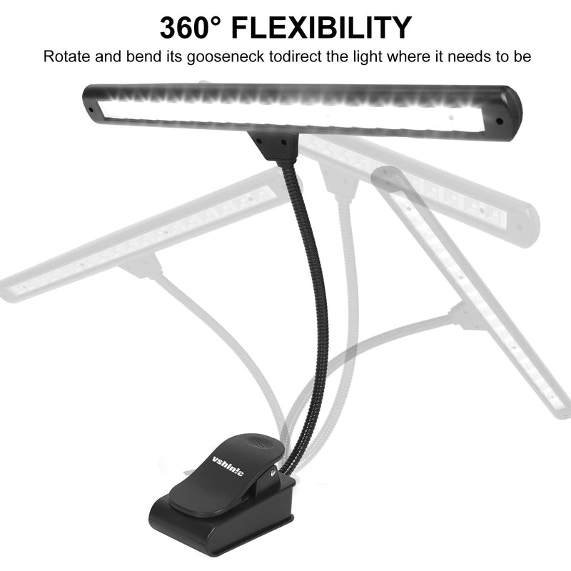 [AUSTRALIA] - Music Stand Light,Clip On Piano Lights 18 LED Orchestra Light Clip On Reading Light,Fully Adjustable No Flicker for Piano,Book Reading, DJ, Craft Work (Powered by AC Adapter AAABatteries) 