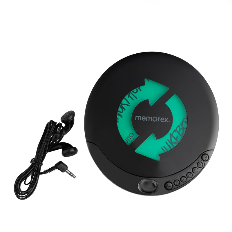 [AUSTRALIA] - Memorex MX-DM80 Portable CD Player | Compact Disc Player with Anti-Shock Technology | LCD Display, Stereo Earbuds, Low Battery Indicator | CD/CD-R/RW Compatible for Personal Music 