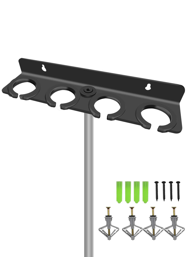 [AUSTRALIA] - Multi Microphone Holder (Aluminum) for Handheld Dynamic, Wired and Wireless Mics, Multiple Mic Organizer for Mic Stand, Rubber Padding/Wall Mounted or Mounted to 5/8"-27 or 3/8"-16 Threaded Stands Up to 4 Mics 