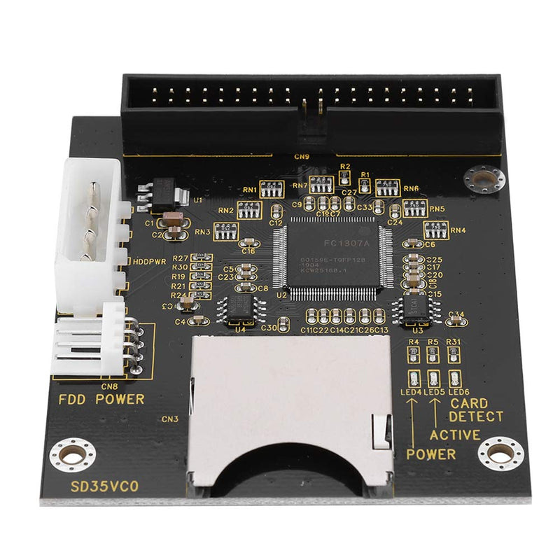 ASHATA SD to 3.5in IDE,SD/SDHC/SDXC/MMC Memory Card to IDE 40Pin Male Adapter for DOS/Linux/Windows 98SE, Me, 2000, XP and for Vista.