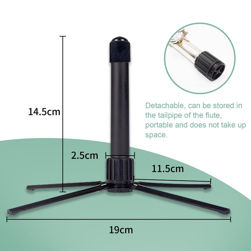[AUSTRALIA] - Portable Flute Stand Foldable Flute Stand Metal Base, 4-Leg Flute Stand for Flute Piccolo 