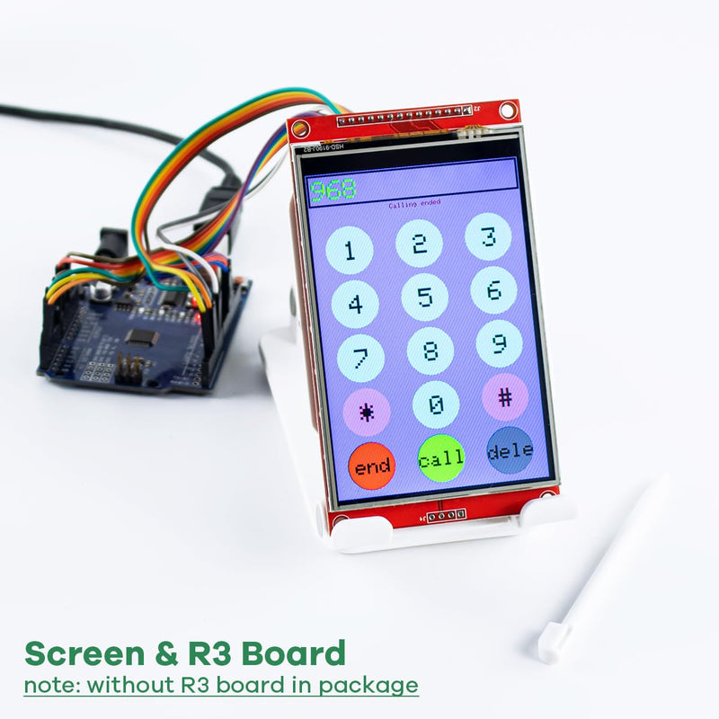 LAFVIN 4.0 Inch TFT LCD Touch Display Shield Module 480 x 320 SPI Serial ST7796S with Touch Pen Compatible with Arduino