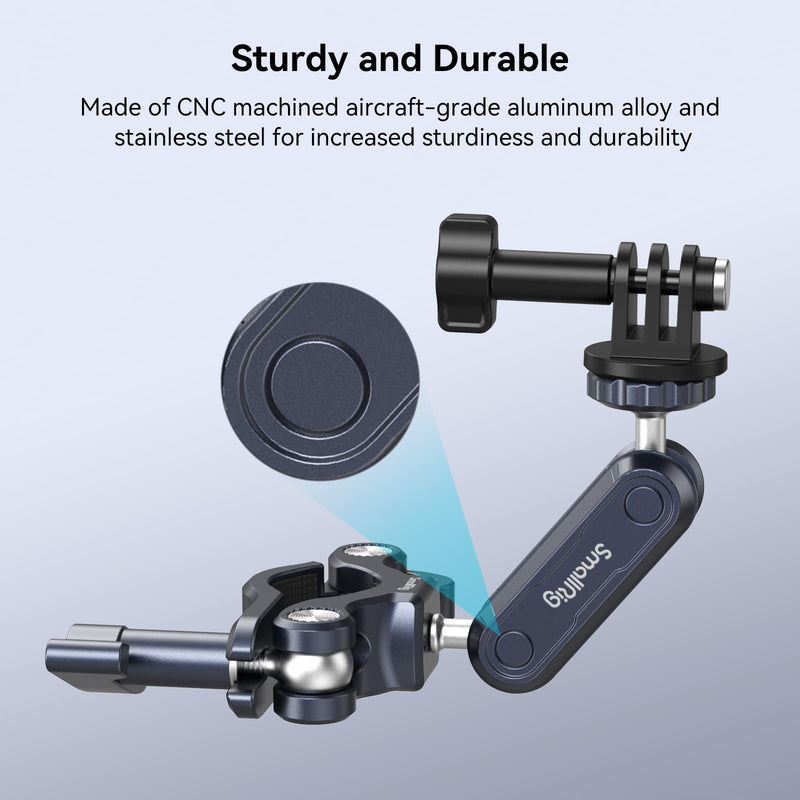 [AUSTRALIA] - SMALLRIG Bike Motorcycle Handlebar Mount for Gopro, Pole and Roll Bar Mount, CNC All-Metal 22-32mm for Action Cameras Gopro, Insta360 and DJI - 4191 
