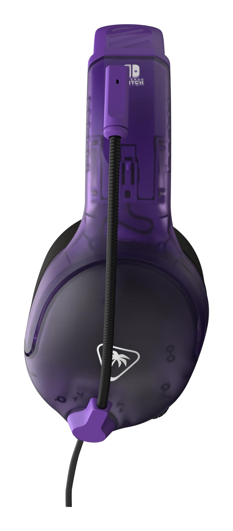 [AUSTRALIA] - Turtle Beach Airlite Fit Wired Gaming Headset: Officially Licensed for Nintendo Switch, Nintendo Switch Lite & OLED Model - Flip-to-Mute Mic, Over-Ear Comfort Cushions, 40mm Speakers - Ghost Purple 
