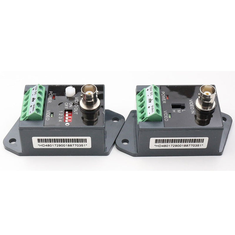 Active Video balun UTP Video Transceiver with HD-CVI-TVI-AHD-CVBS Effective Distance 1800M 1 Pack