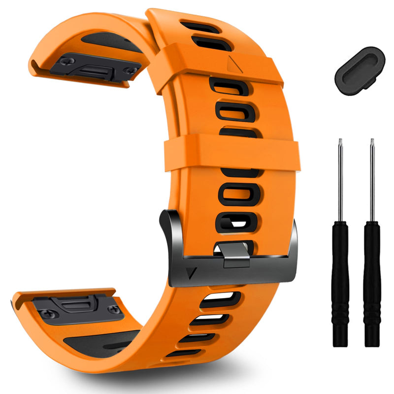 ZPJPPLX 26mm Quick fit Watch Band Compatible with Garmin Fenix 8/tactix 8 AMOLED 51mm/Fenix 7X pro/7X/6X Pro/6X/5X Plus/5X/3 HR/3, for quatix 8/epix Pro 51mm/Enduro 3 2/tactix 7 Pro
