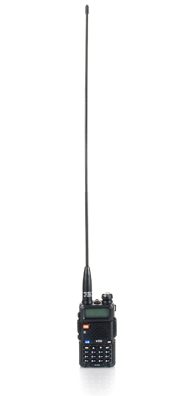 Authentic Genuine Nagoya NA-320A Triband HT Antenna 2M-1.25M-70CM (144-220-440Mhz) Antenna SMA-Female for BTECH and BaoFeng Radios Handheld Antenna NA-320A 17.7" VHF/220/UHF