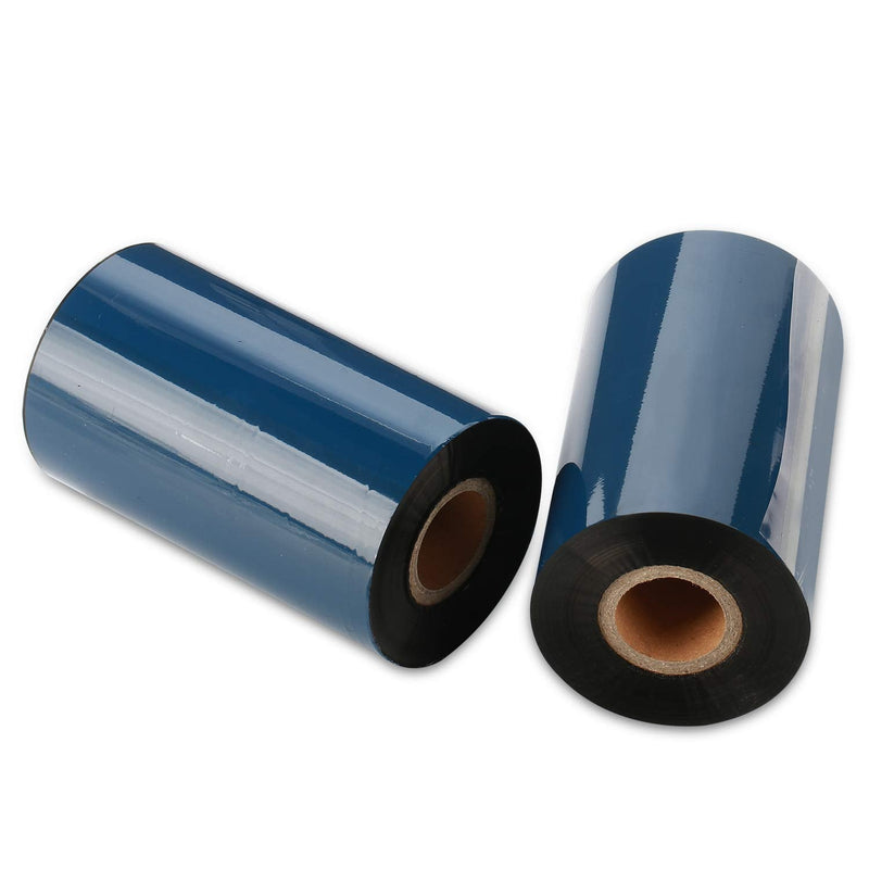 CYTTR Thermal Transfer Ribbon - Premium Resin-Enhanced Wax - 4.33" x 984" (110mmx300mm) 1 Inch core Ink Outside Compatible for Zebra Datamax Sato TT Printers (1 Roll)