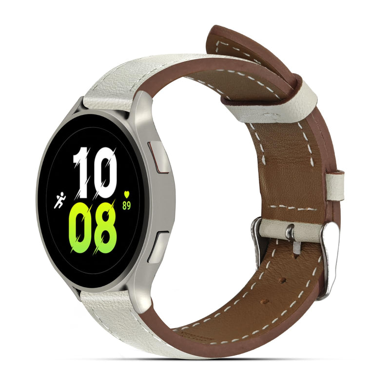 22mm Premium Italy Leather Watch Bands Compatible with Samsung Watch 3 45mm, Galaxy 46mm, Gear S3 Frontier, Quick Release Wear-resistant Leather Watch Straps Replacement Band for Women Men(Pack Of 2)