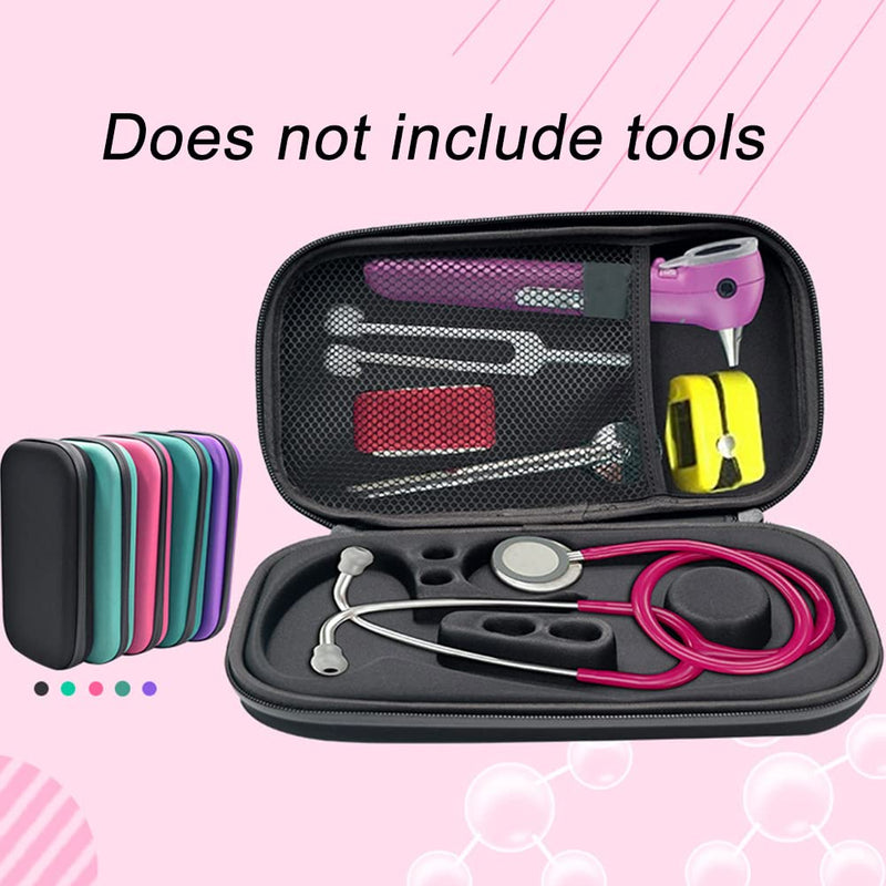 Hard Case for 3M Littmann Classic III Stethoscope, Carry Travel M/Medical Organiser, Stethoscope, Hard Storage Box, EVA Bag, black, Professional